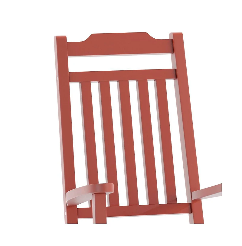 Merrick Lane Set Of 2 Hillford Poly Resin Indoor/Outdoor Rocking Chairs
