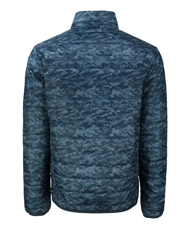 Cutter & Buck Men's Rainier PrimaLoft Eco Insulated Full Zip Printed Puffer Jacket
