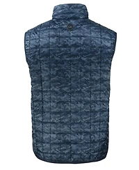 Cutter & Buck Men's Rainier PrimaLoft Eco Insulated Full Zip Printed Puffer Vest
