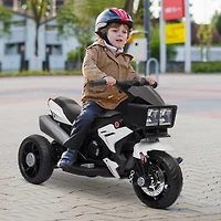 Aosom 3-Wheel Kids Ride On Motorcycle W/ High-Traction Wheels,