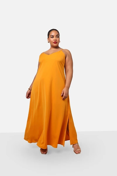Rebdolls Women's Plus Size Iman Maxi Slip Dress