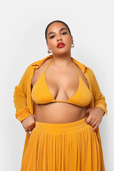 Rebdolls Women's Plus Luna Glitter Mesh Bralette
