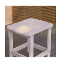 Riviera Poly Resin Indoor/Outdoor All-Weather Adirondack Side Table