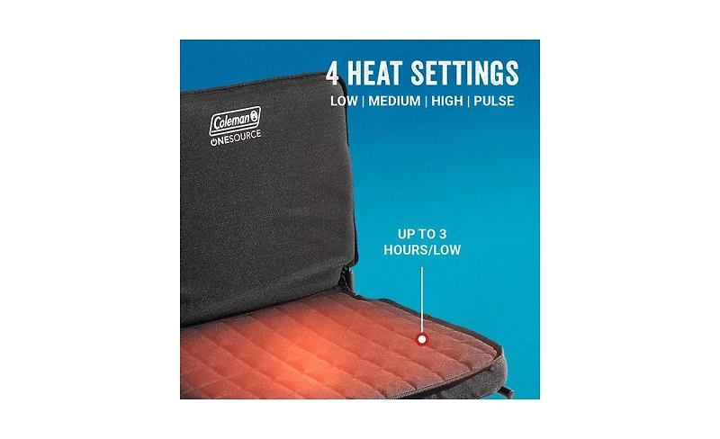 Coleman OneSource Heated Stadium Seat & Rechargable Battery