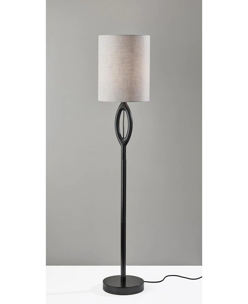 Adesso 61" Wood Mayfair Floor Lamp