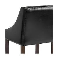 Taylorsville 24 Inch Counter Height Stool With Nailhead Trim