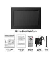 Sungale 10 inch Digital Photo Frame, Black, 1024x600 - Usb & Sd card Support
