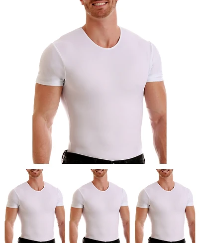 Men's Big & Tall Insta Slim 3 Pack Compression Short Sleeve Crew-Neck T-Shirts