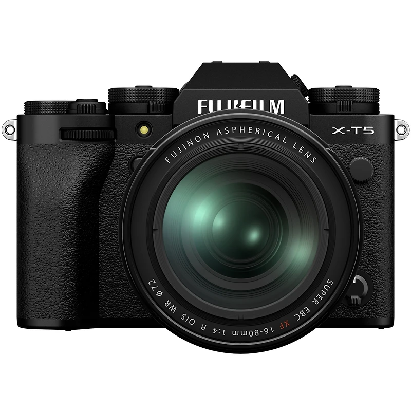 Fujifilm X-T5 Mirrorless Camera with Xf 16-80mm f/4.0 R Ois Wr Lens, Black