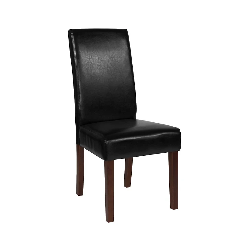 Emma+Oliver Two Mid-Century Parson'S Chairs And Finished Hardwood Frame For Kitchen, Dining Room & More