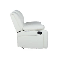 Recliner With Bustle Back And Padded Arms