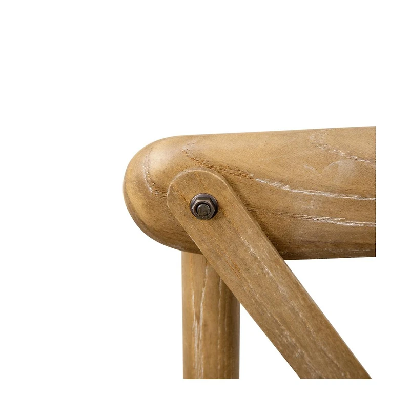 Bardstown X-Back Bistro Style Wooden High Back Dining Chair