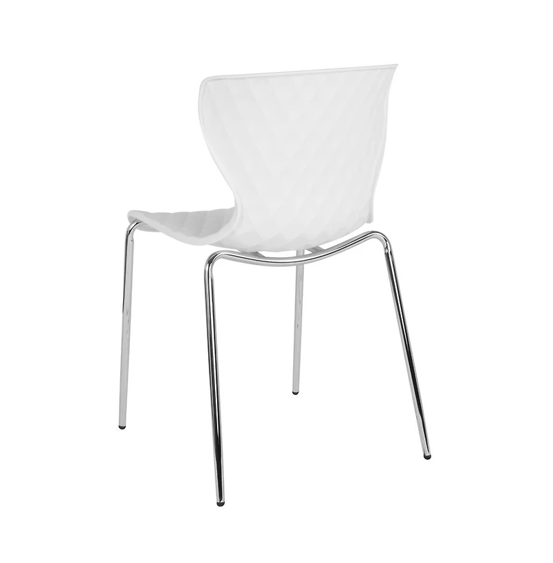 Contemporary Design Accent Dining Plastic Stack Chair
