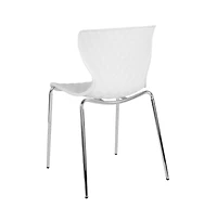 Contemporary Design Accent Dining Plastic Stack Chair