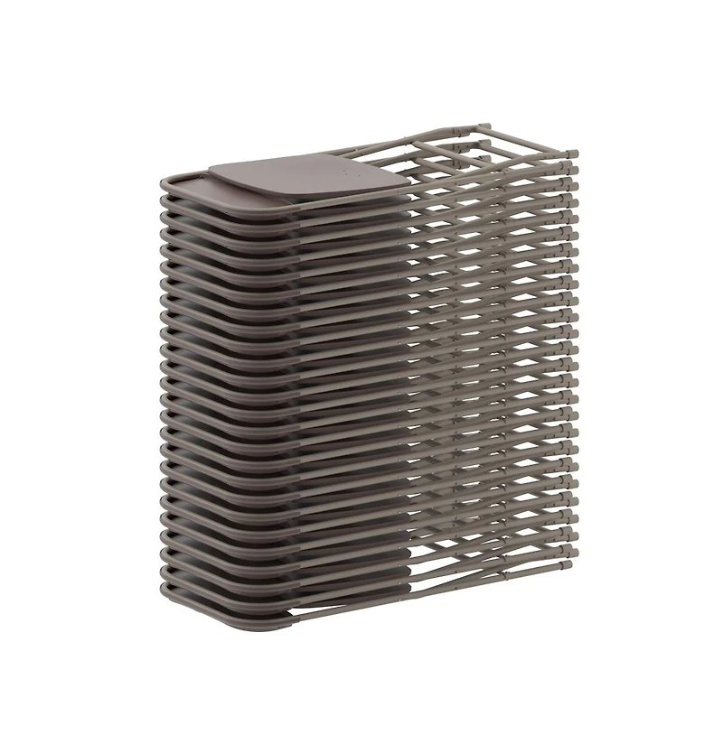 Set Of 10 Stackable Folding Plastic Chairs