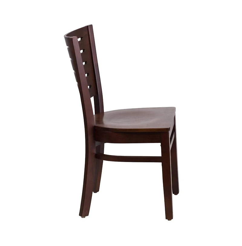 Slat Back Wooden Restaurant Dining Chair