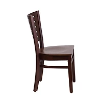 Slat Back Wooden Restaurant Dining Chair