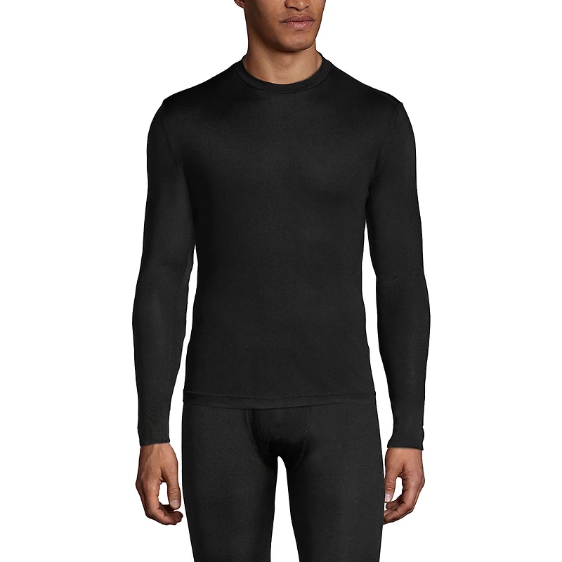 Lands' End Men's Silk Long Underwear Crew Neck