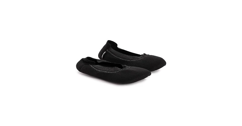 Muk Luks Women's 2 Pair Travel Ballerina Slipper Set