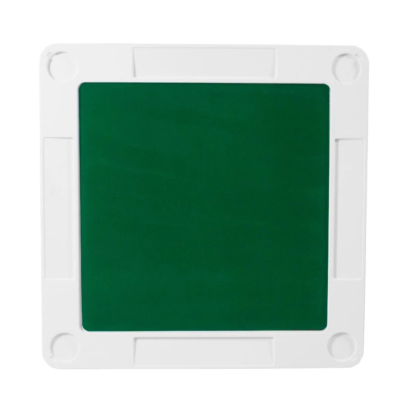 Emma+Oliver 34.5" Square 4-Player Folding Card Game Table With Playing Surface And Cup Holders