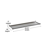 Under Shelf For Kitchen Prep And Work Tables - Adjustable Galvanized Lower Shelf For Stainless Steel Tables