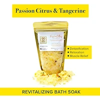 Omm Collection Floral Soaking Bath Salts Passion Citrus Bag 14oz