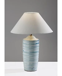 Adesso 25" Ribbed Ceramic Catalina Table Lamp