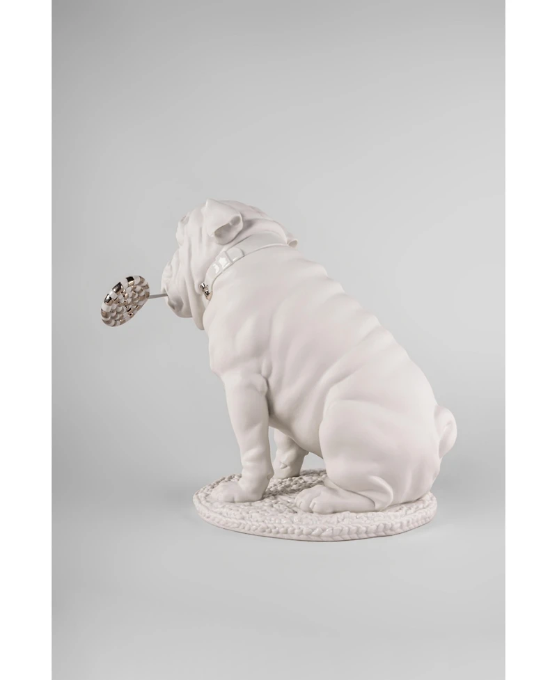 Lladro Bulldog with Lollipop Re-Deco