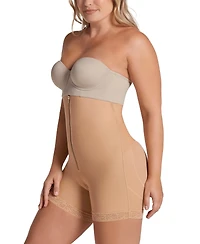 Leonisa Women's Firm Tummy Control Shaper Strapless Shorts with Butt Lifter