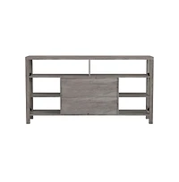 Merrick Lane Green River Media Console With Open And Closed Storage
