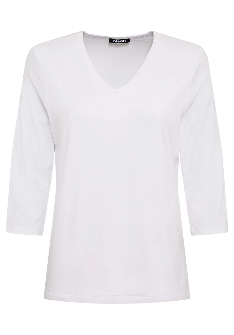 Olsen Women's 3/4 Sleeve V-Neck T-Shirt