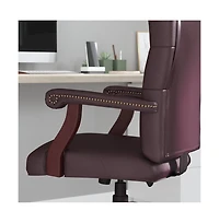 Merrick Lane Versailles High Back Tufted Home Office Chair With Height Adjustment And 360° Swivel