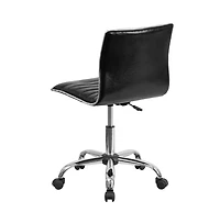 Merrick Lane Amelie Home Office Chair Ergonomic Executive Ribbed Low Back Armless Computer Desk - Base, Frame & Border