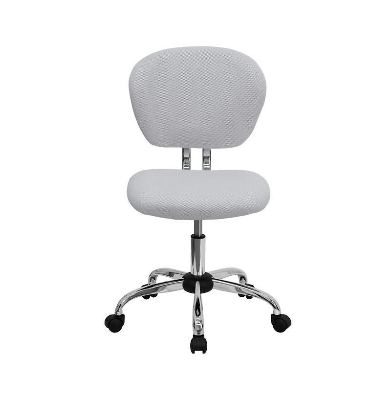 Emma+Oliver Mid-Back Mesh Padded Swivel Task Office Chair With Chrome Base