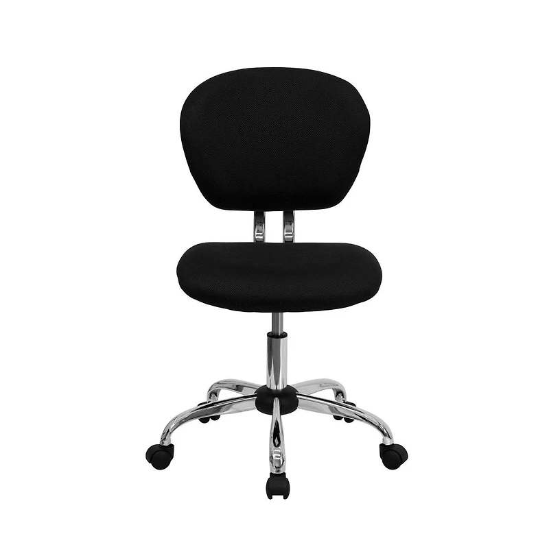 Emma+Oliver Mid-Back Mesh Padded Swivel Task Office Chair With Chrome Base
