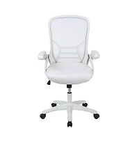 Emma+Oliver High Back Mesh Ergonomic Office Chair With Flip-Up Arms