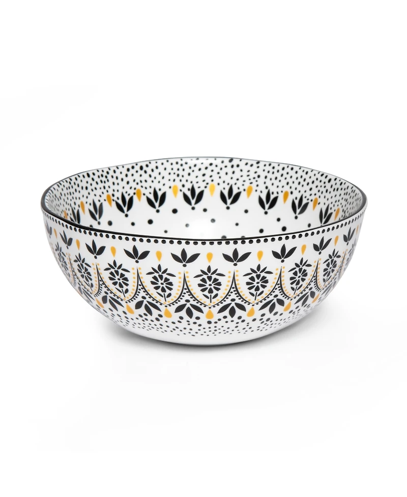 Portmeirion Sara Miller Artisanne Noir Cereal Bowls, Set of 4