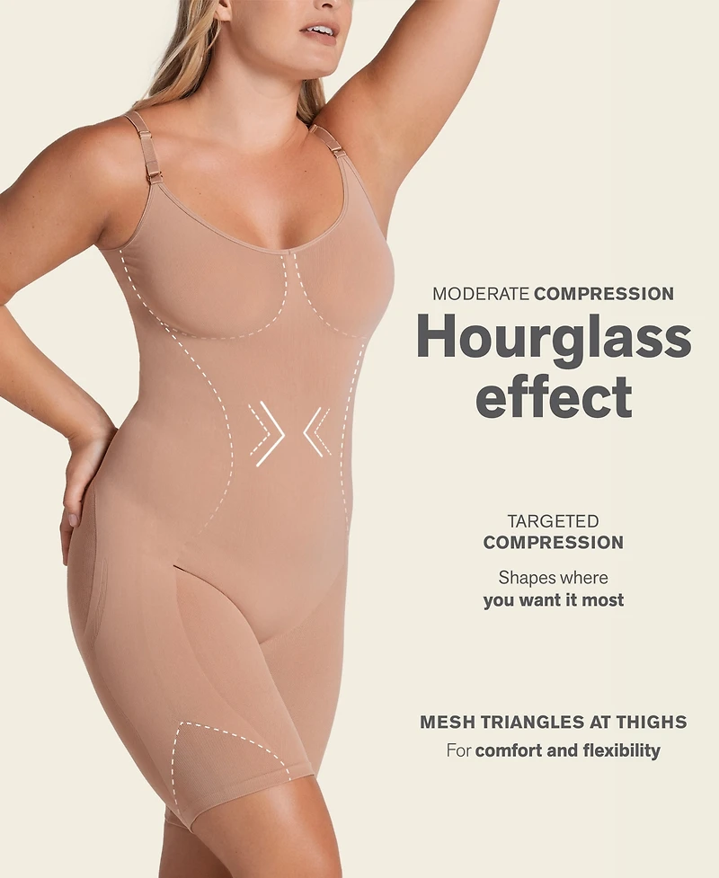 Leonisa Women's Full Coverage Seamless Shaping Bodysuit