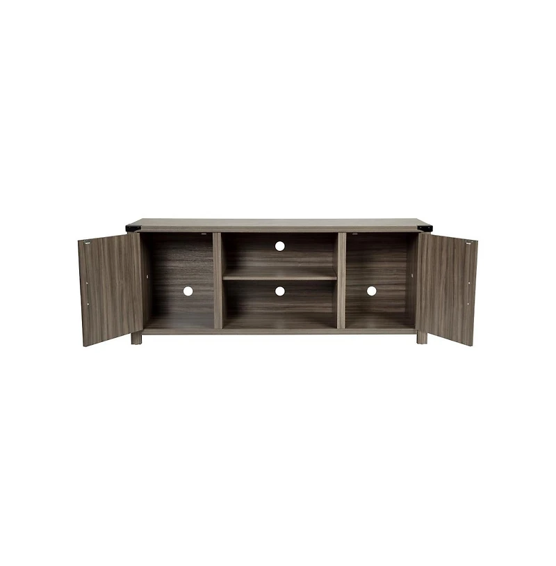 Merrick Lane Cambria Barn Door Style 59" Tv Stand For Up To 65"
