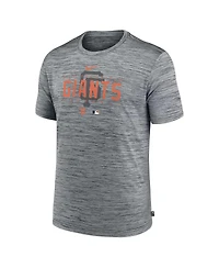 Nike Men's Heather Gray San Francisco Giants Authentic Collection Velocity Performance Practice T-Shirt