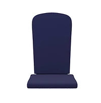 Merrick Lane Riviera Set Of 2 Indoor/Outdoor High Back Adirondack Chair Cushions With Elastic Strap And Water Resistant Covers