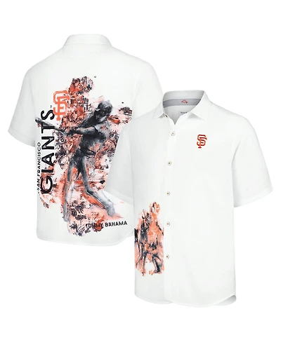Tommy Bahama Men's White San Francisco Giants Veracruz Ace Islanders Button-Up Shirt