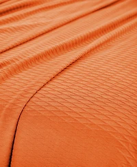 Superior Diamond Pattern All Season Woven Cotton Blanket