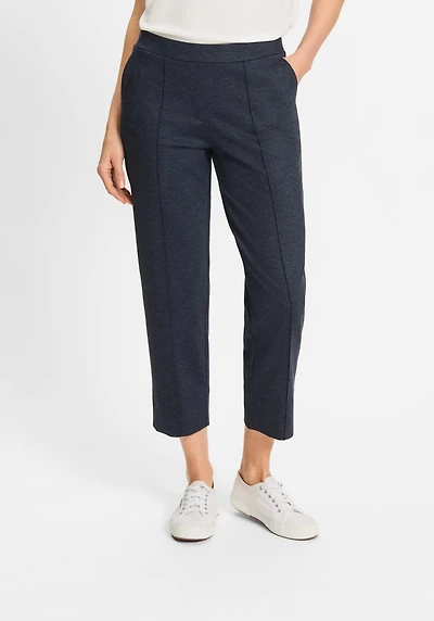 Olsen Women's Mona Fit Straight Jersey Cropped Pant