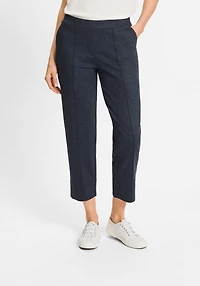 Olsen Women's Mona Fit Straight Jersey Cropped Pant