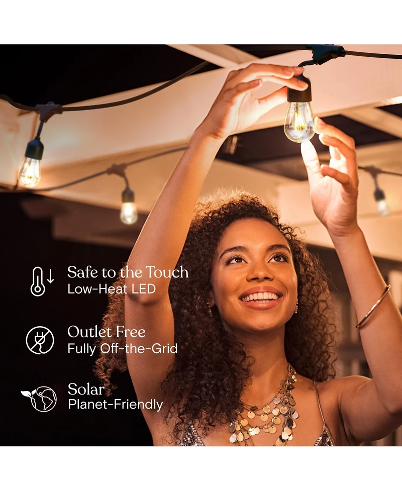 Ambience Pro 48 ft. Outdoor Solar Led String Lights with Remote Control