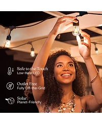 Ambience Pro 48 ft. Outdoor Solar Led String Lights with Remote Control