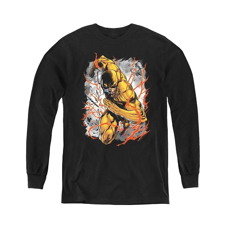 Justice League Boys of America Youth Reversed Long Sleeve Sweatshirts