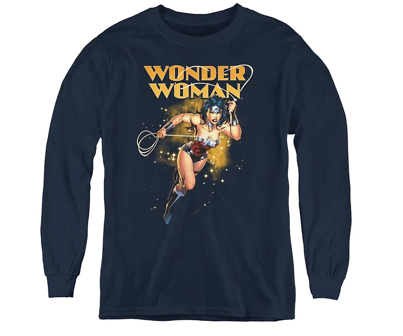 Justice League Boys of America Youth Star Lasso Long Sleeve Sweatshirts