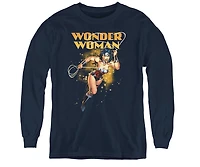 Justice League Boys of America Youth Star Lasso Long Sleeve Sweatshirts